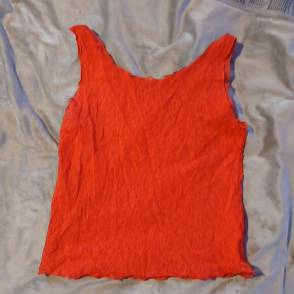 Frederick's of Hollywood Vintage Women's Red Lace Tank GUC - Picture 4 of 5